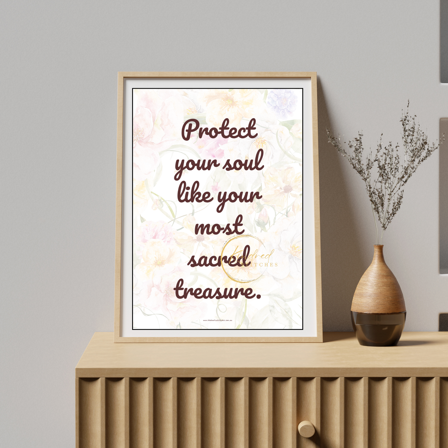Protect Your Soul Always – Motivational Wall Art Download – Kindred Stitches