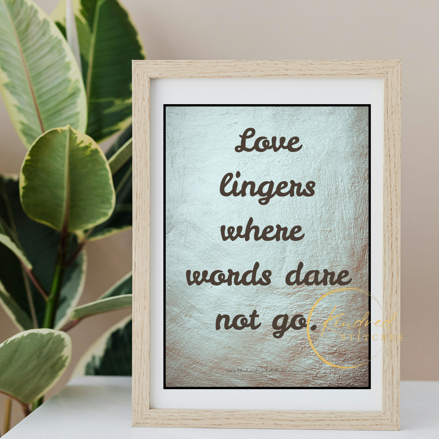 Silent Song in My Heart Quote – Romantic Wall Decor Art | Whisper 34