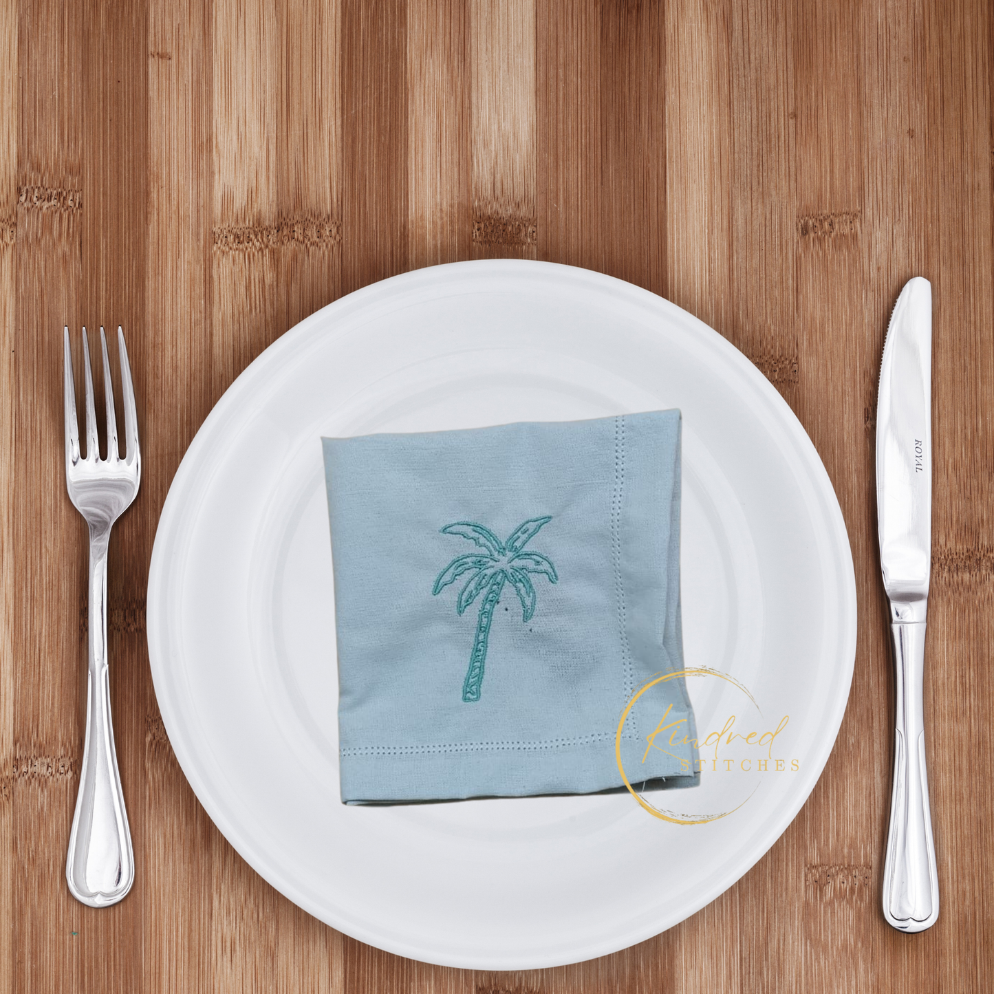 Everyday Luxury Embroidered Table Napkins | Signature 08