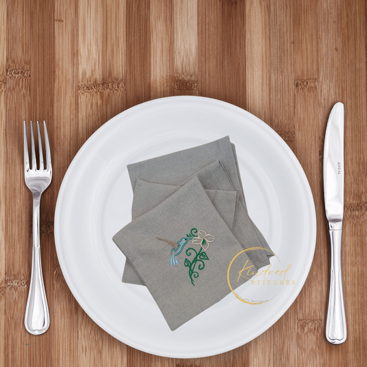 The Embroidered Table -  Embroidered Table Napkins | Signature 15