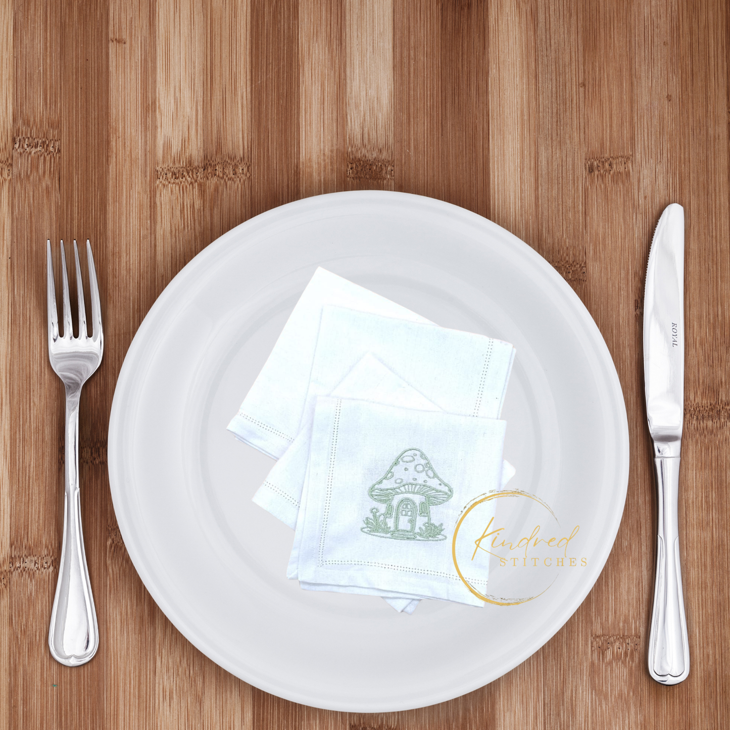 Handcrafted Harmony Embroidered Table Napkins | Signature 11