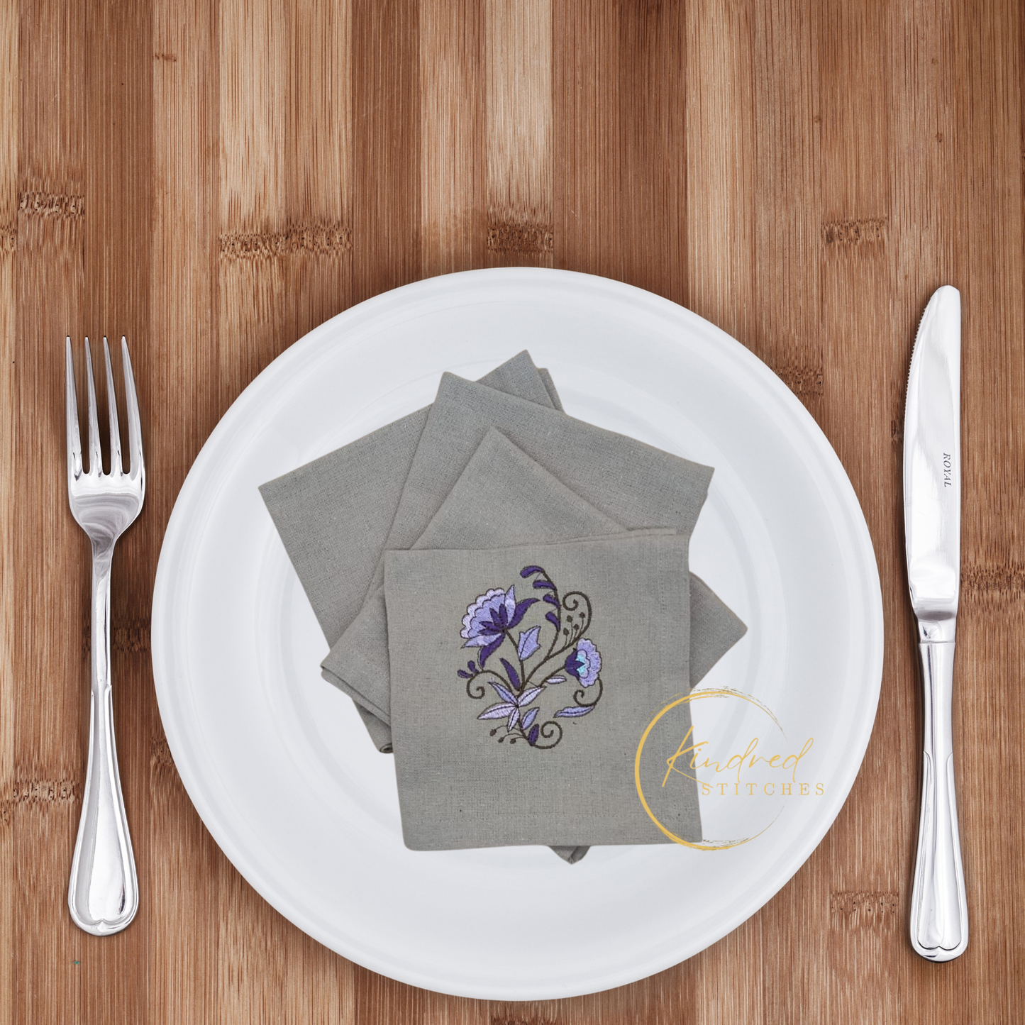 Lasting Impressions Embroidered Table Napkins | Signature 16