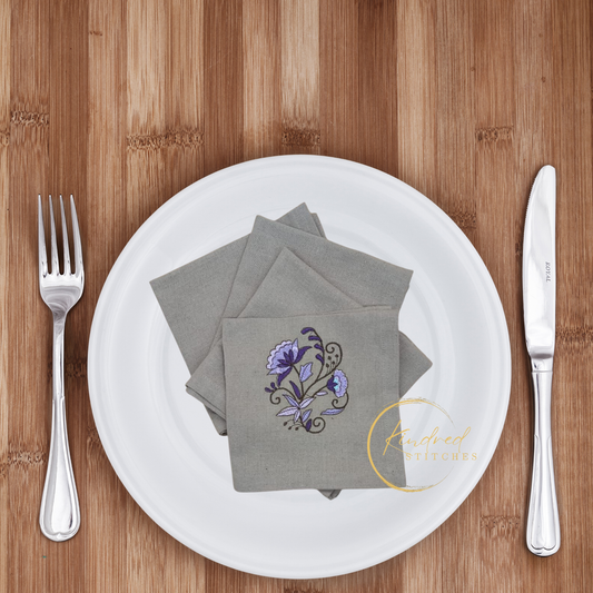 Lasting Impressions Embroidered Table Napkins | Signature 16
