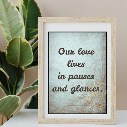 Soul Rhythm Love Quote – Romantic Emotional Printable Art | Whisper 39