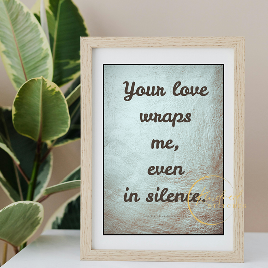 Pause of Your Gaze Love Quote – Romantic Wall Typography | Whisper 58