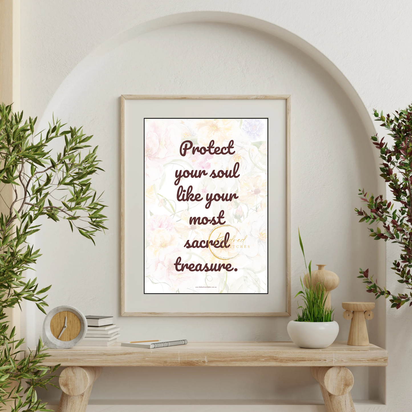 Protect Your Soul Always – Motivational Wall Art Download – Kindred Stitches