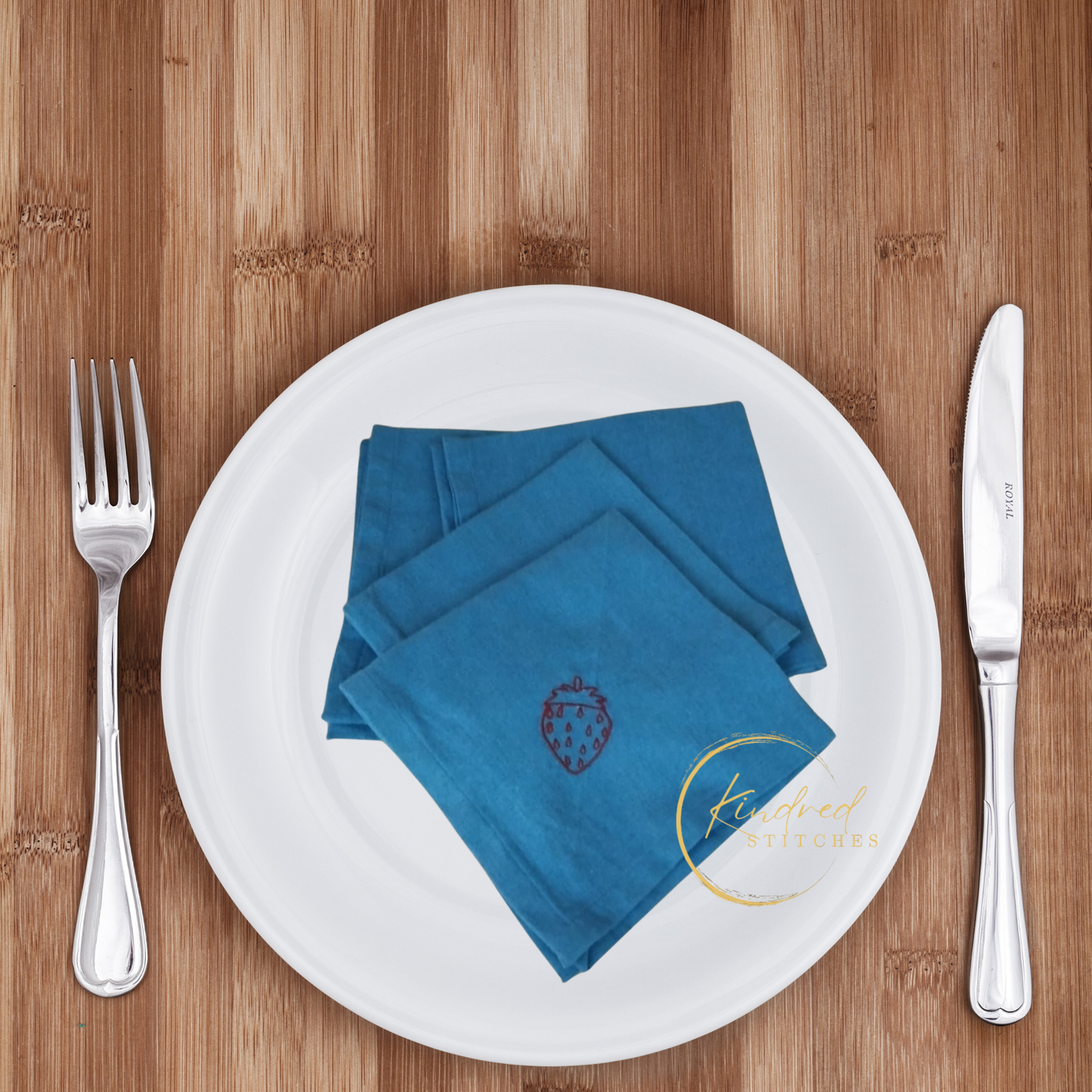 Timeless Threads Embroidered Table Napkins | Signature 02