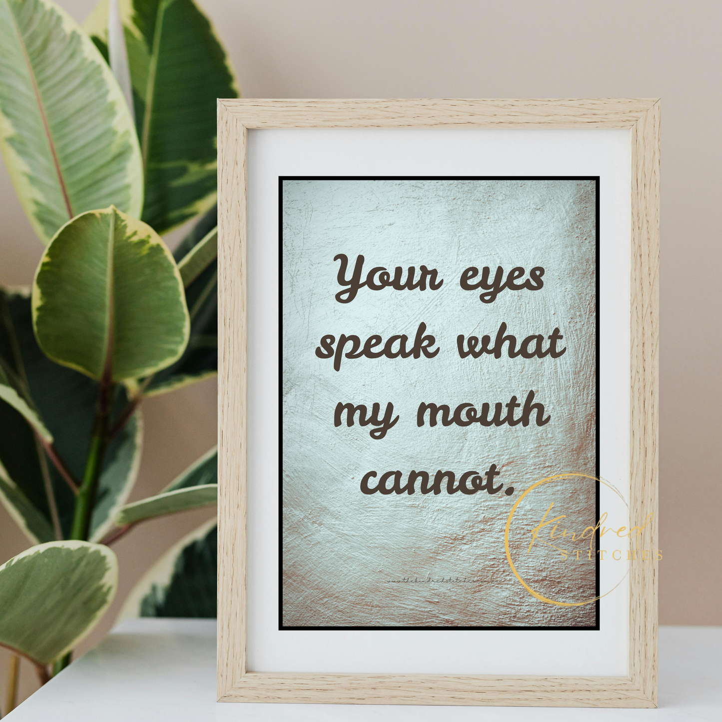 Quiet Breeze Love Quote – Soft Romantic Wall Typography | Whisper 36